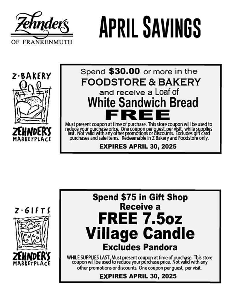 Offers Related To Zehnders Coupons