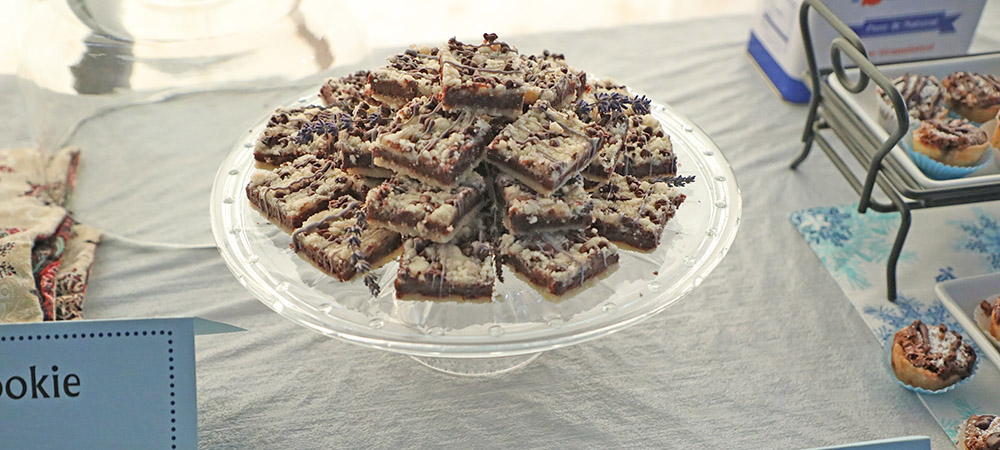 1st Place Lavendar Chocolate Crumb Bars Heading