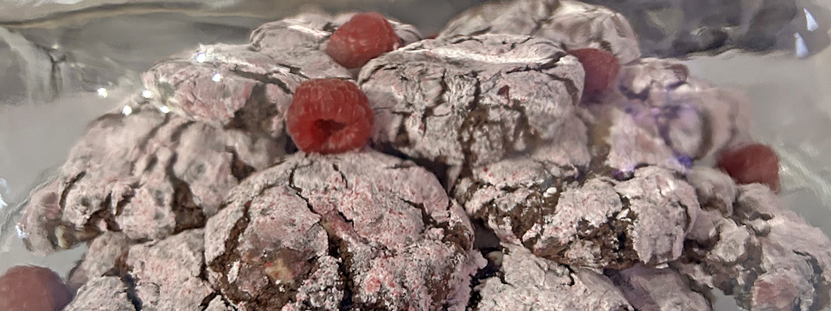 Second Place Fudgy Double Chocolate Raspberry Cookies