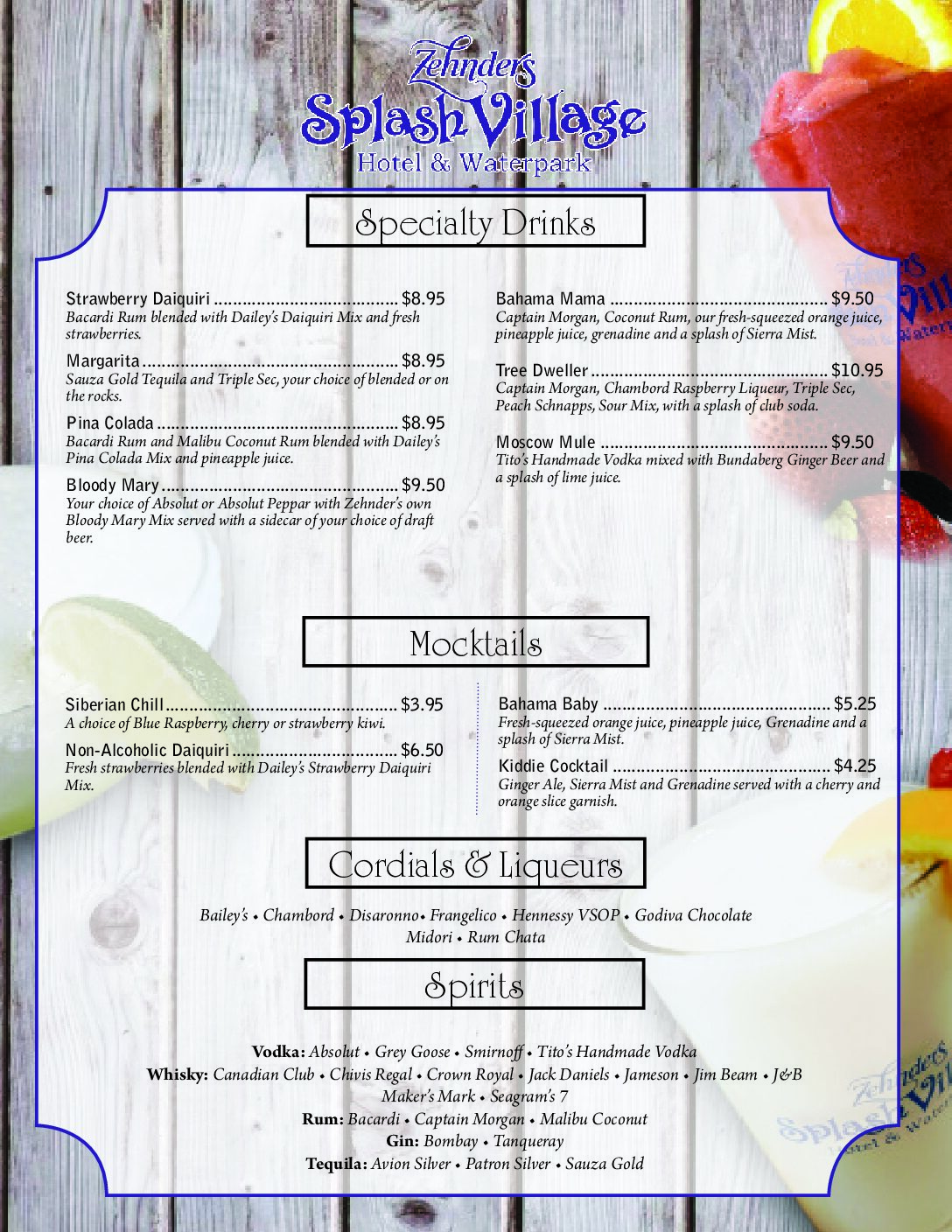 Beverage Menu 2023