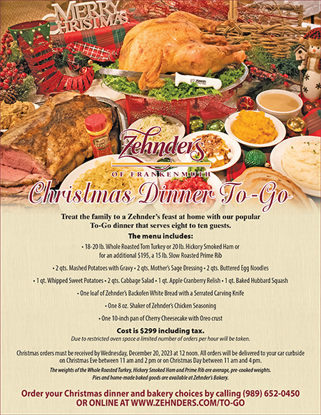 Zehnder’s of Frankenmuth Menus | Dining