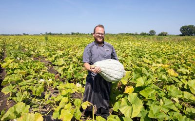 A Taste of Fall Returns: Blue Hubbard Squash at Zehnder’s Restaurant