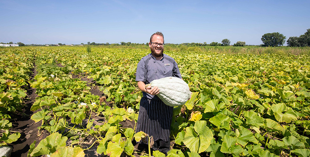 A Taste of Fall Returns: Blue Hubbard Squash at Zehnder’s Restaurant
